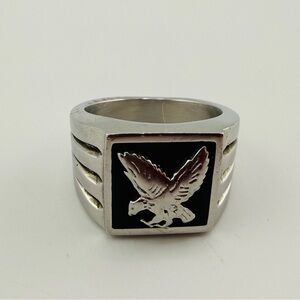 Eagle Signet Style Ring Stainless Steel Size 10 New